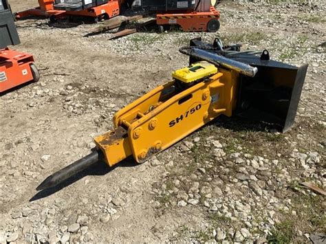 2019 sh750 hydraulic concrete breaker skid steer attachment|hydraulic skid steer hammer.